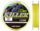 Плетеный шнур Mifine Killer X8pe 135м желтый (0.16mm)