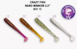 Приманка силиконовая Crazy Fish Nano Minnow 2.2' 5,5см (22-55-М15-6)