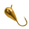 Мормышка вольфрамовая Lumicom Капля с ушком гальваника d4.0мм (Au, золото)