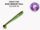 Приманка силиконовая Crazy Fish Nano Minnow 2.8" 7см (53-70-4d-6)