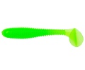 Приманка силиконовая Helios Catcher виброхвост 2,75" 7см (007, Electric Green)
