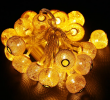 Гирлянда светодиодная 40L 5м (Золотой шар (проволока), Желтый)