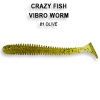 Приманка силиконовая Crazy Fish Vibro Worm 3.4