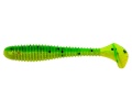 Приманка силиконовая Helios Catcher виброхвост 2,75" 7см (010, Green Lime)