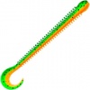 Приманка силиконовая Dunaev Zub-Worm Zander 13,5см (022, Зелено-оранжевый)