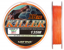 Плетеный шнур Mifine Killer X8pe 135м оранжевый (0.20mm)