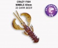 Приманка силиконовая Crazy Fish Nimble 2.5'' 6,5см  (44-65-32-6)