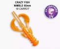 Приманка силиконовая Crazy Fish Nimble 2.5'' 6,5см  (44-65-18-6)